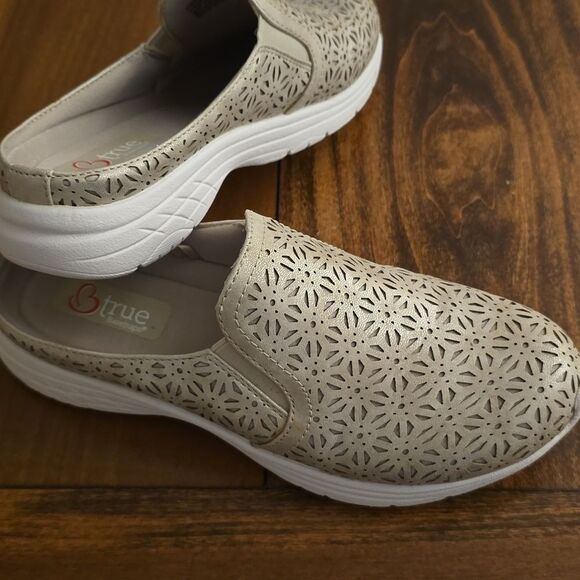 BareTraps  Laser-Cut Mules - Picture 2 of 9